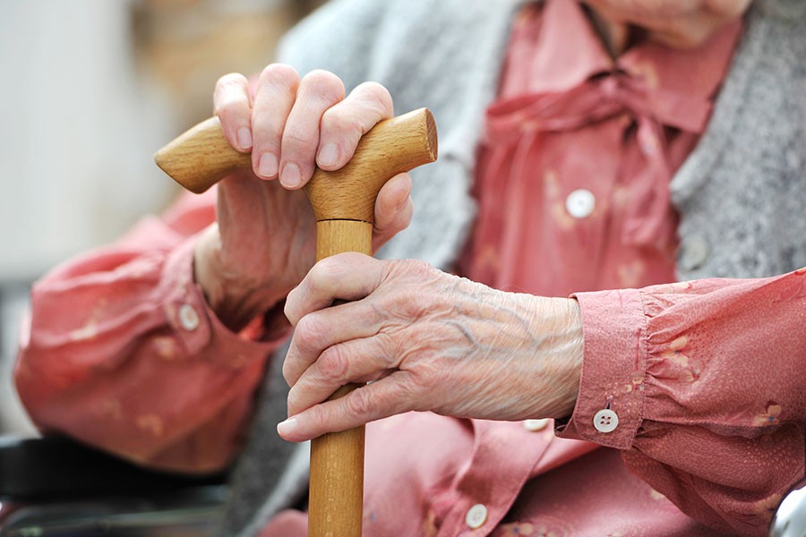 Elder receiving help in Virginia