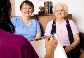 Senior Women getting Home Care